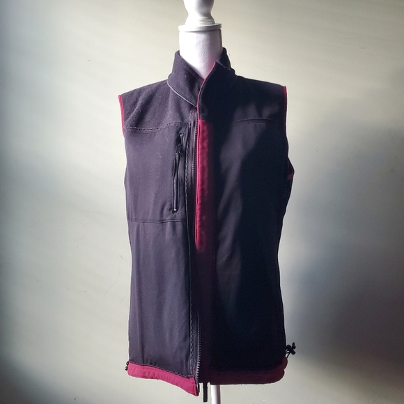 Carhartt Womens Soft Shell Water Repellent Full Zip Vest Pockets Burgundy Size L - Picture 7 of 10